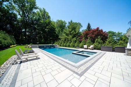 Backyard Hardscape Renovation and New Pool Installation in Mahwah, NJ