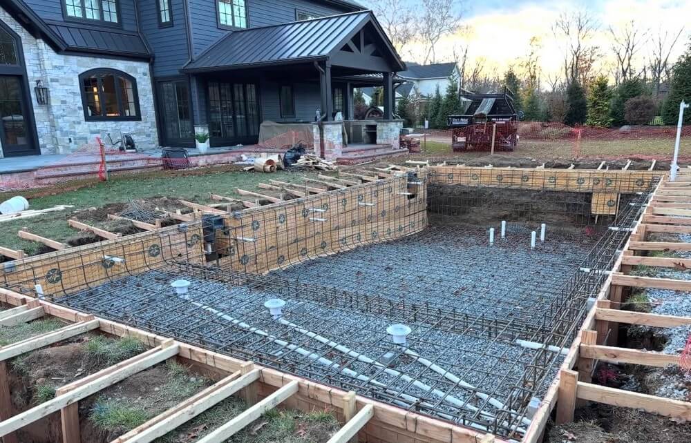 Seamless New Pool Construction in Ho-Ho-Kus, NJ, Passes Pre-Plumbing Inspection and is Ready for the Next Phase